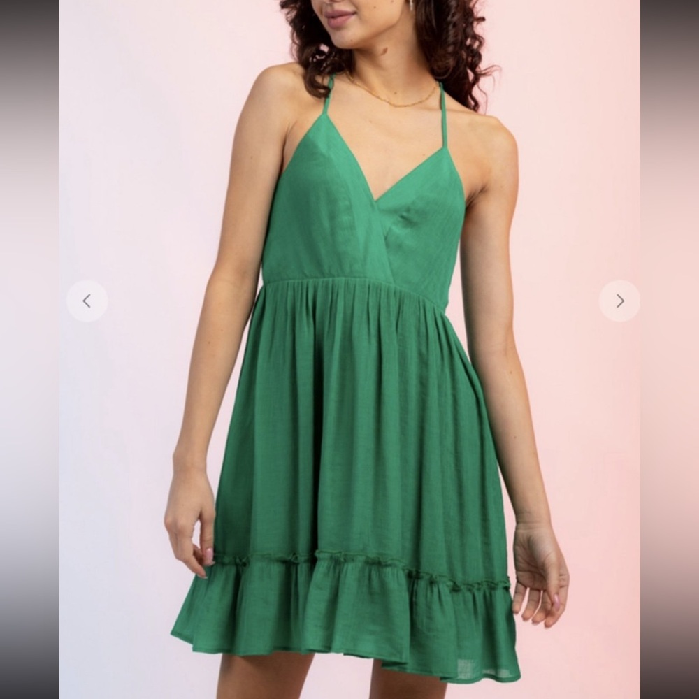 Dreamer of dreams green racer back sundress